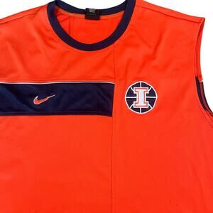 Illinois Fighting Illini Jersey Mens XL‎ Orange Nike Elite Basketball NCAA
